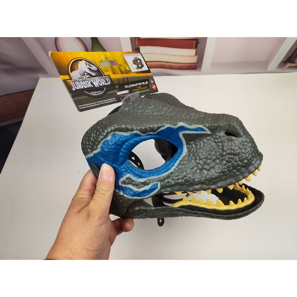 Velociraptor Blue Dinosaur Mask